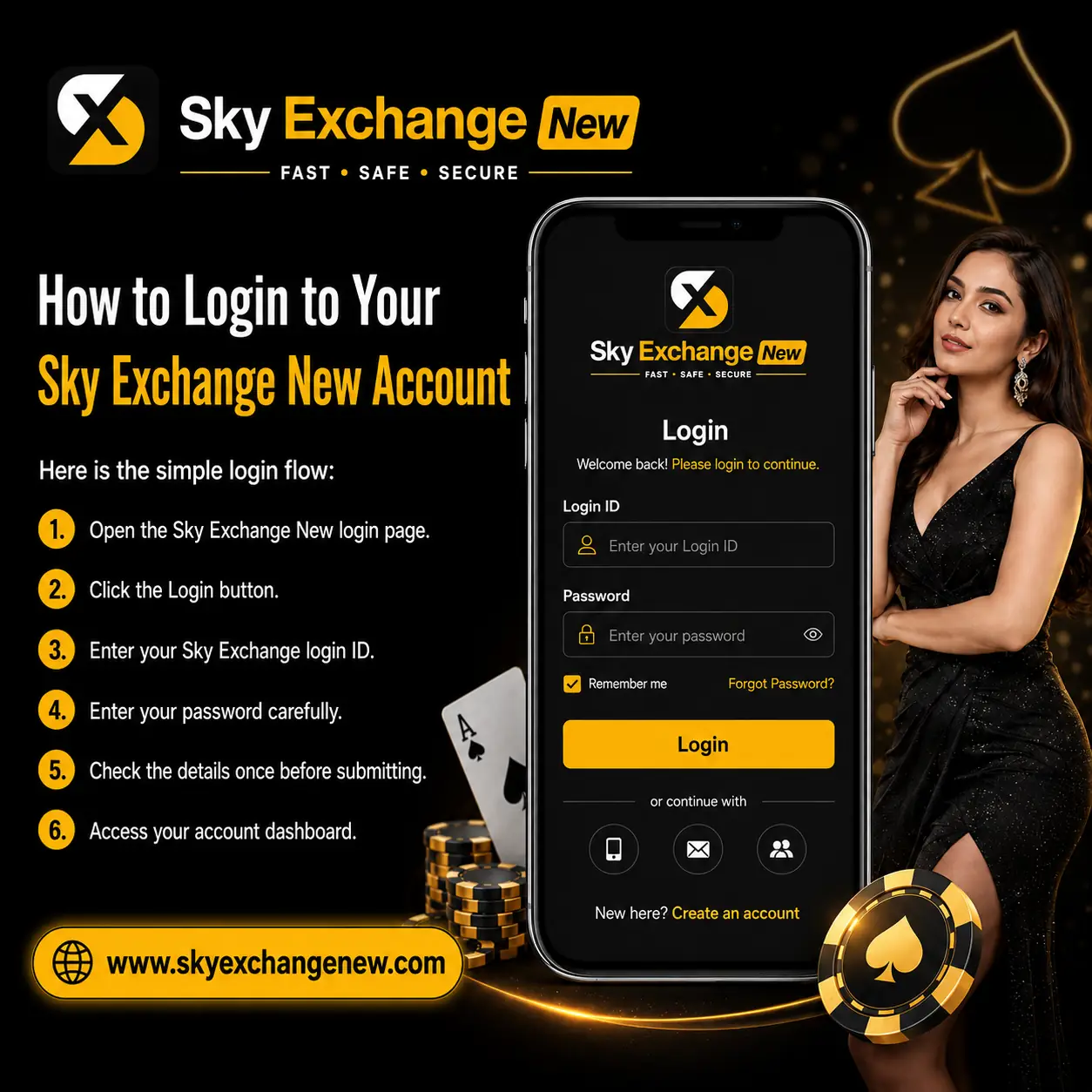 How to Login to Your Sky Exchange New Account