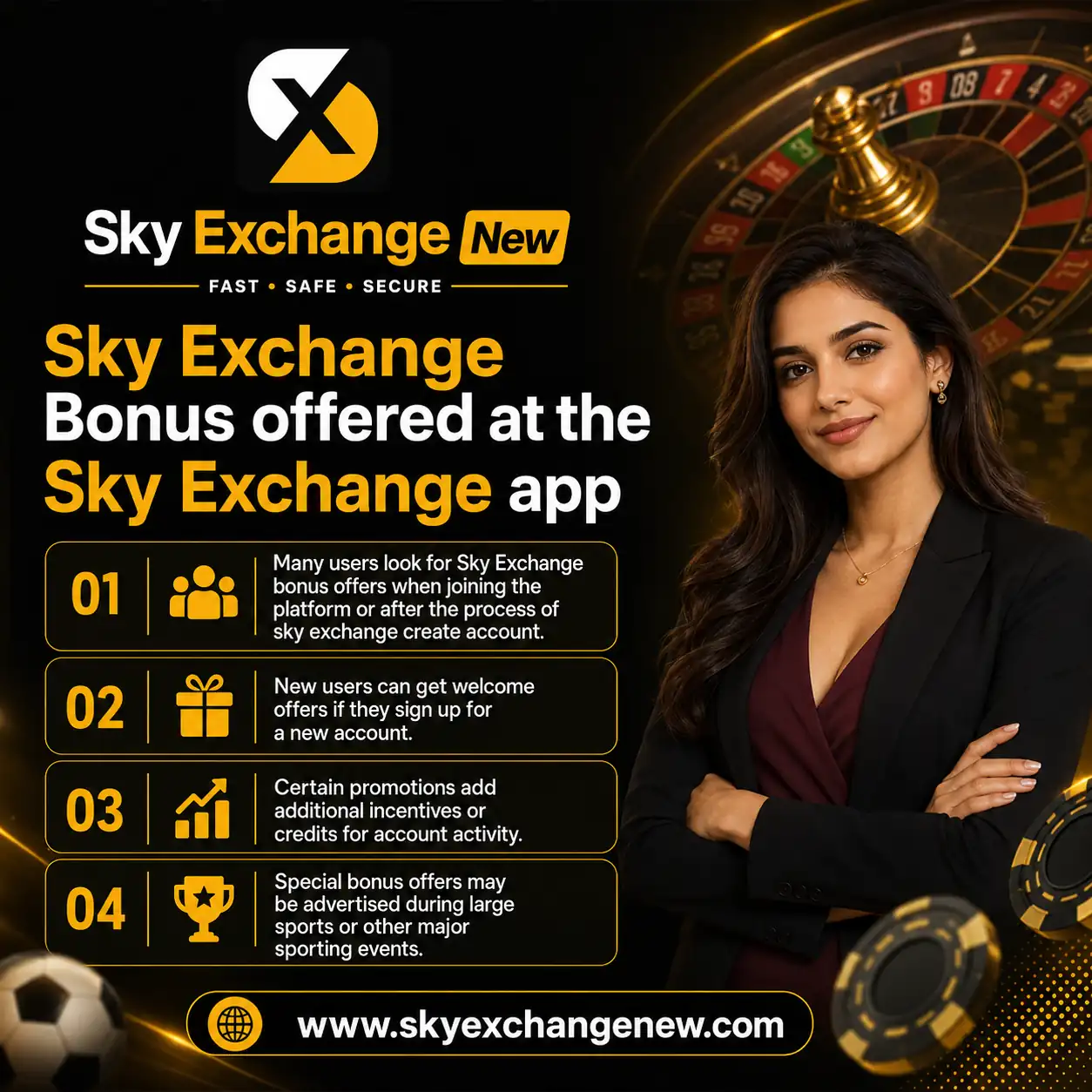 Sky Exchange Bonus offered at the Sky Exchange App